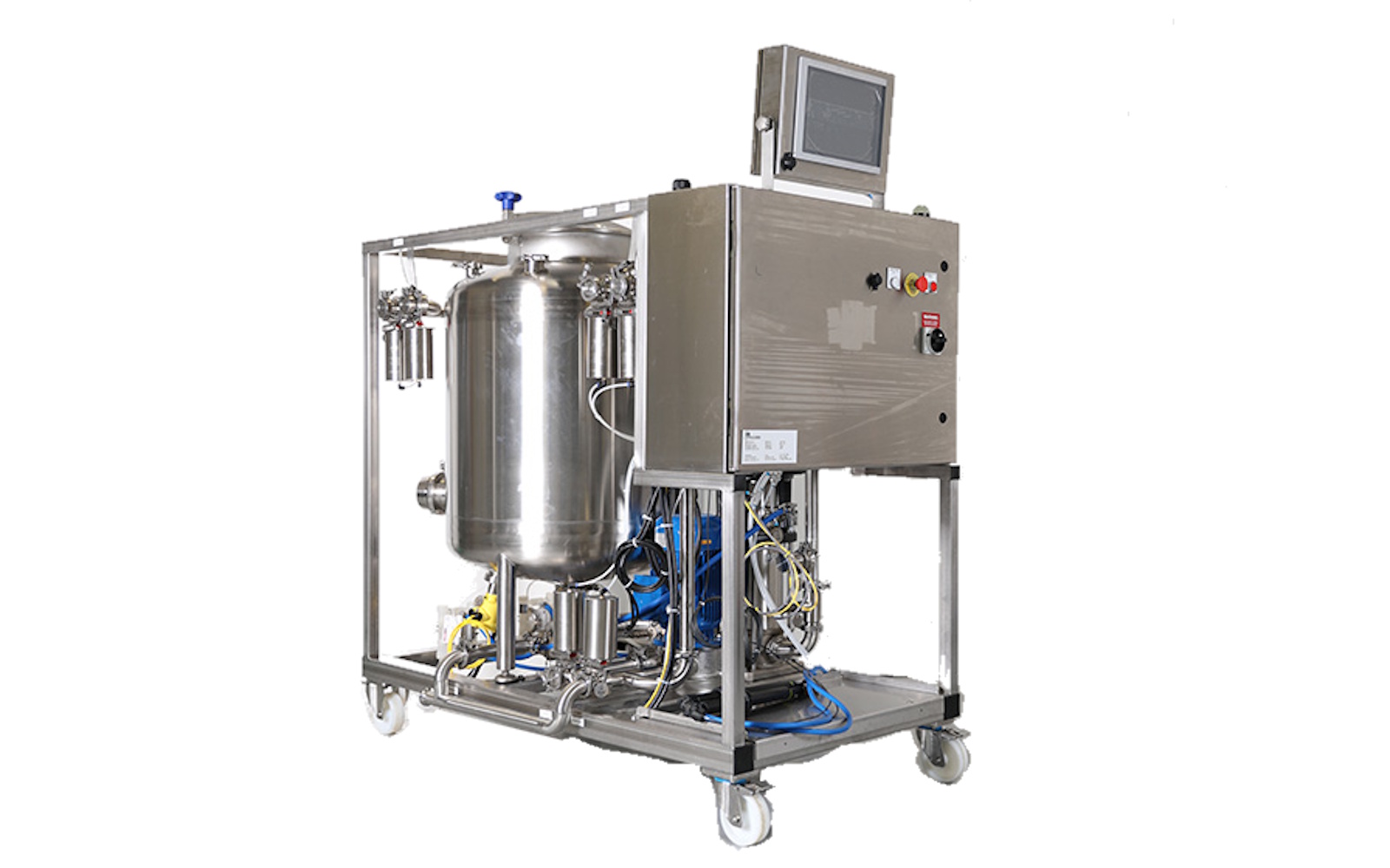 McFlusion portable CIP unit with touchscreen HMI