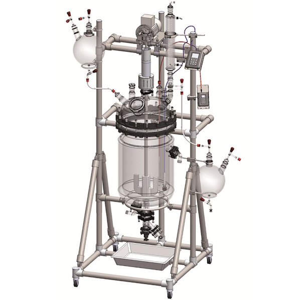 3V Tech glass lab pilot reactor EASYCHEM