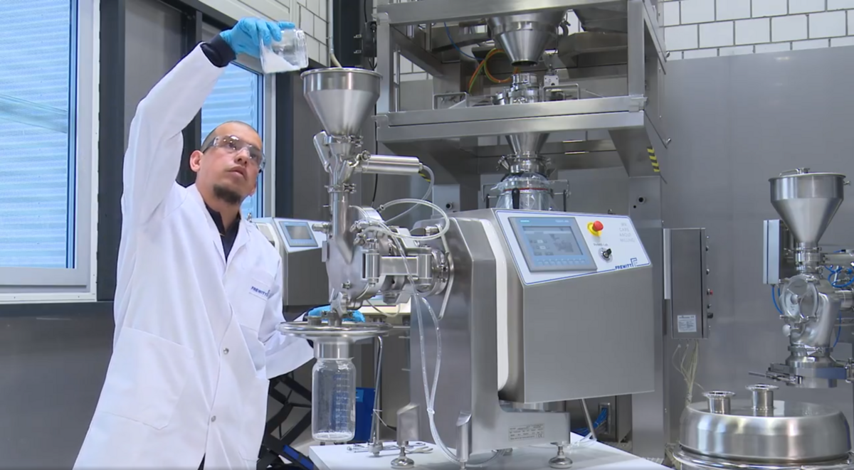 Frewitt pharmaceutical pin mill for micronization